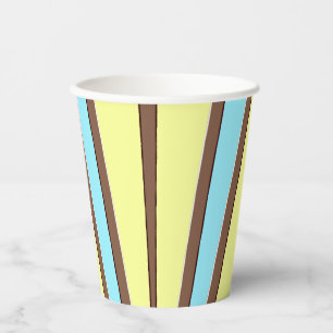 Paper cup, A vibrant colourful classic design  Pap Cups