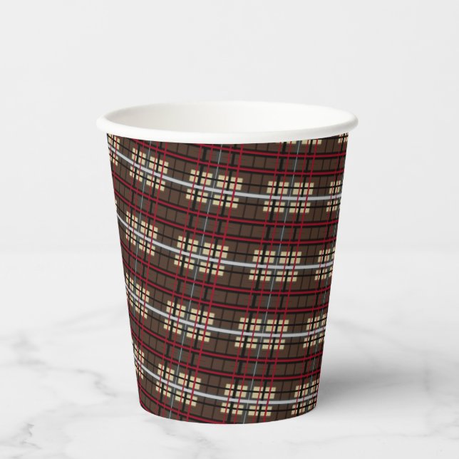 Paper Cup - Br/Blk/R/Bg Graph HAMbyWG (Front)