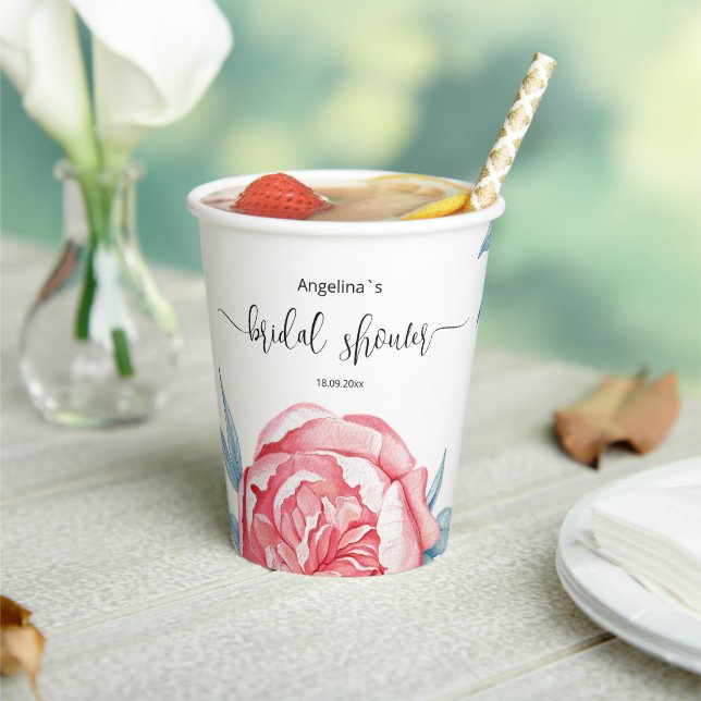 Paper cup for a bridal shower. (Insitu)