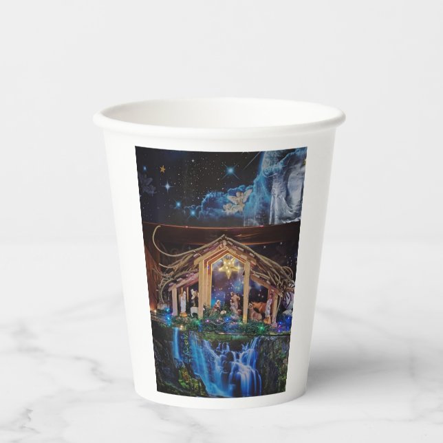 Paper cup for christmas nativityscene (Front)