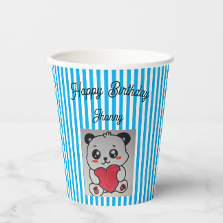 paper cup for happy birthday of children