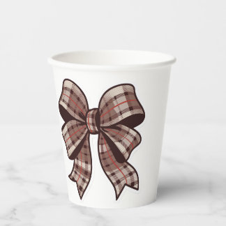 Paper Cup with a bow design