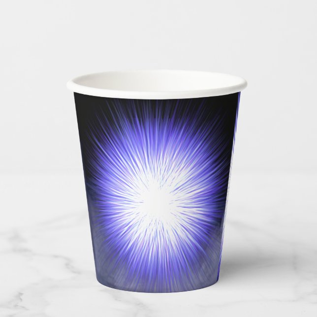paper cup with black smokey background  (Front)
