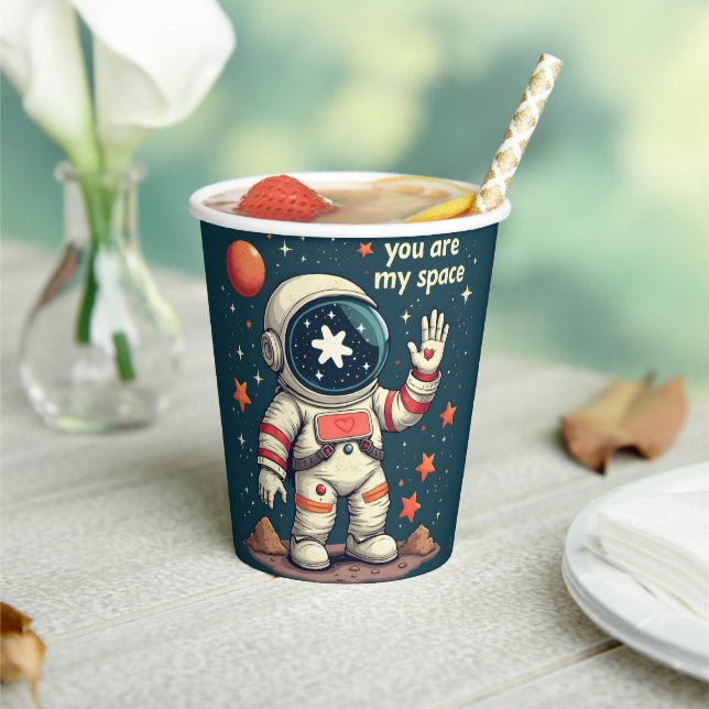 Paper cup with valentine's day design (Insitu)