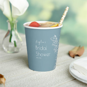 Paper Cups for a bride shower.