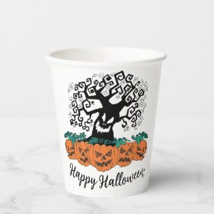 Paper cups for halloween