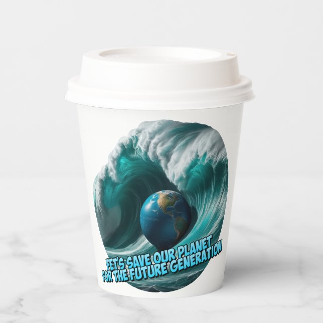 Paper cups for the Blue Planet (Front)