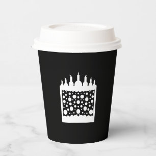 Paper Cups Size: 8oz Paper Cup, Lid: None