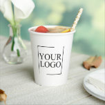 Paper Cups With Lids Custom Disposable Coffee Logo<br><div class="desc">You can customise it with your photo,  logo or with your text.  You can place them as you like on the customisation page. Modern,  unique,  simple,  or personal,  it's your choice.</div>