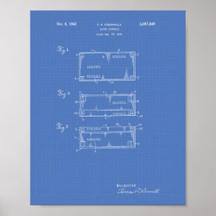 Paper Currency 1962 Patent Art Blueprint Poster