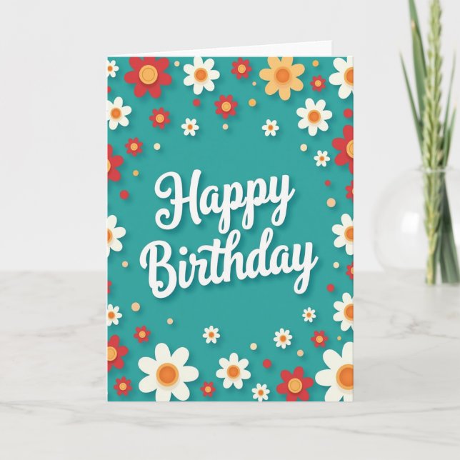 Paper Cut Birthday Card (Front)