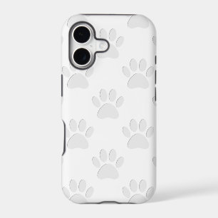 Paper Cut Dog Paw Pattern