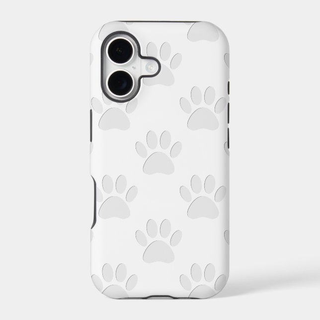 Paper Cut Dog Paw Pattern (Back)