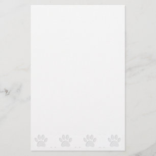 Paper Cut Dog Paw Print