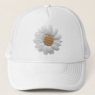 PAPER DAISY FLOWER DIGITAL REALISM SCRAPBOOKING NA TRUCKER HAT