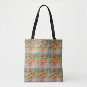 Paper Doll Beach Tote Bag