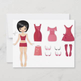 Paper doll cut
