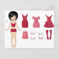 Paper doll cut