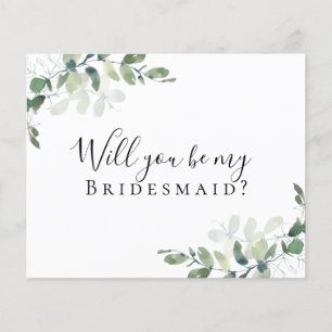 PAPER Eucalyptus Will You be My Bridesmaid