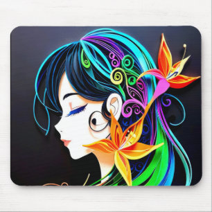 Paper Fashionista Mouse Pad