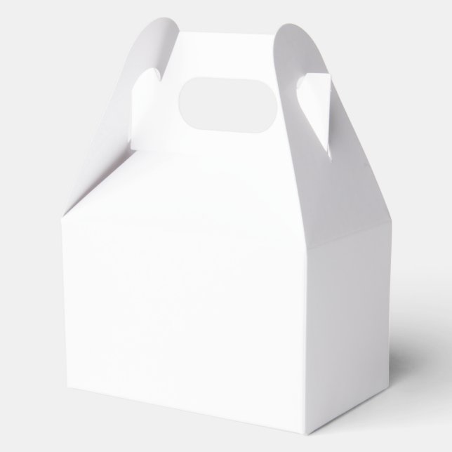 Paper Favour Box, Gable 4.5x2.75x5.5 Box (Front)