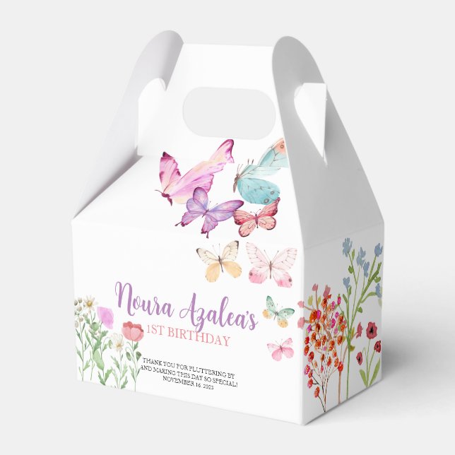 Paper Favour Box, Gable 4x2.5x5 Box (Front Side)
