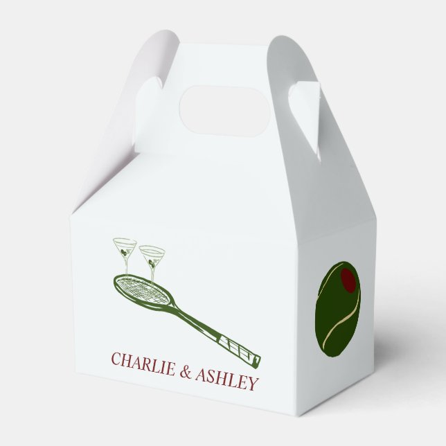 Paper Favour Box, Gable 4x2.5x5 Favour Box (Front Side)