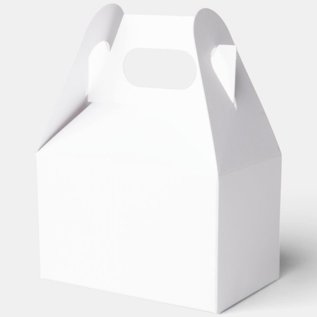 Paper Favour Box, Gable 5x3x6.5 Box (Front)