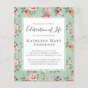 PAPER Floral Celebration of Life Invitation