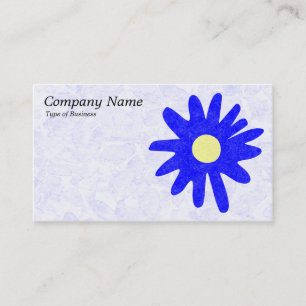 Paper Flower - Blue Business Card