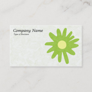 Paper Flower - Martian Green Business Card