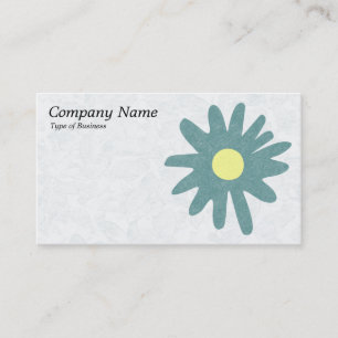 Paper Flower - Moss Green Business Card