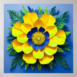 Paper Flower Poster