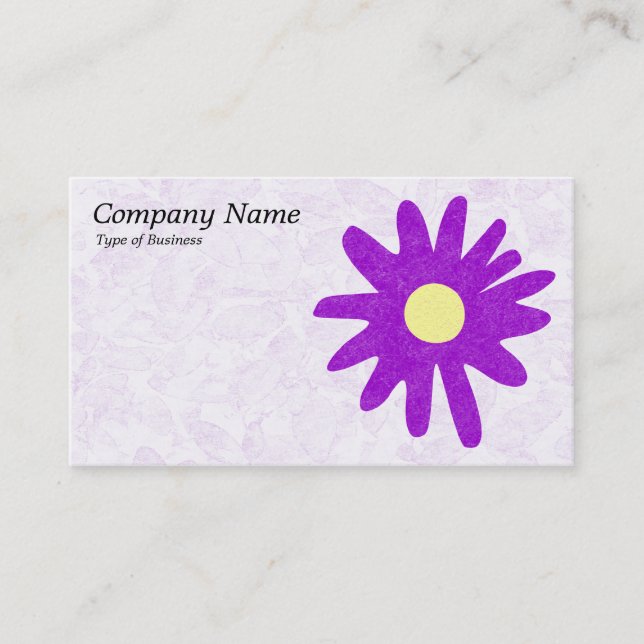 Paper Flower - Purple Business Card (Front)