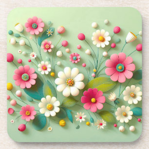 Paper Flowers Coaster