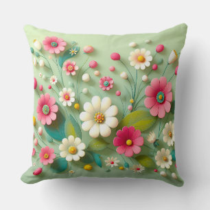 Paper Flowers Cushion