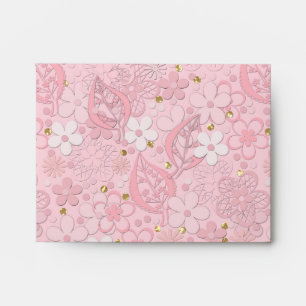 Paper flowers envelope