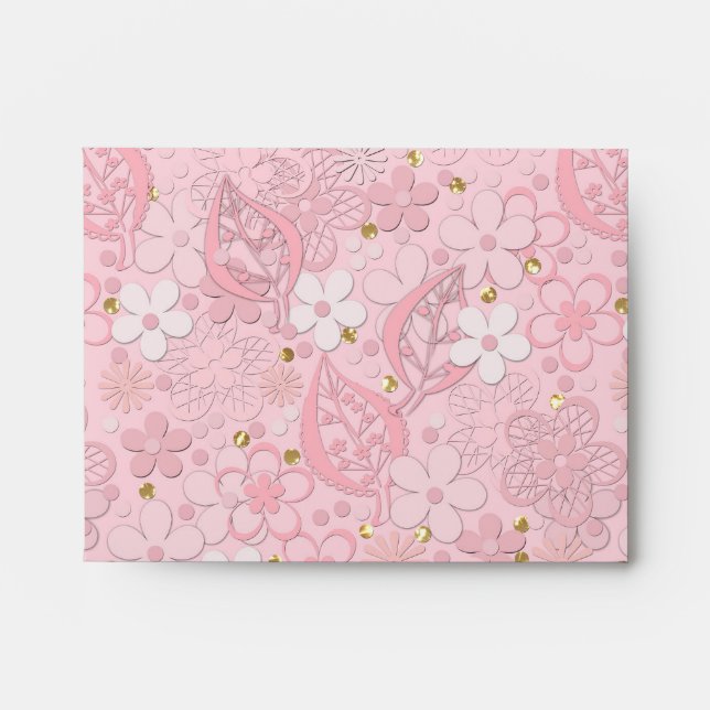 Paper flowers envelope (Front)