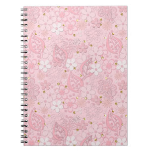 Paper flowers notebook