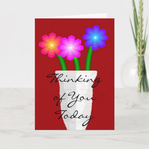 Paper Flowers, Thinking of You Today Card