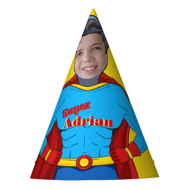 Paper Hat Superhero Birthday (Front)