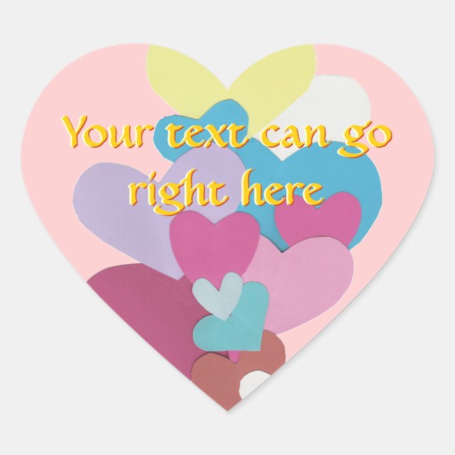Paper Hearts Heart Stickers (Front)