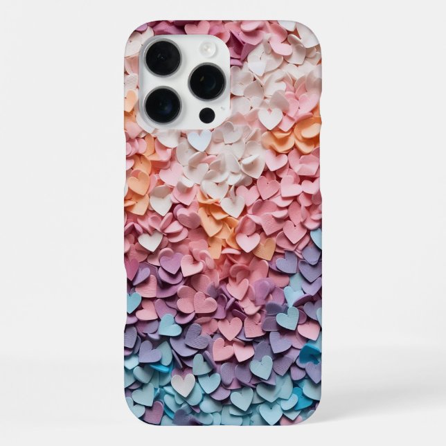 Paper Hearts iPhone Case (Back)