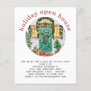 PAPER Holiday Open House Party Red Flyer