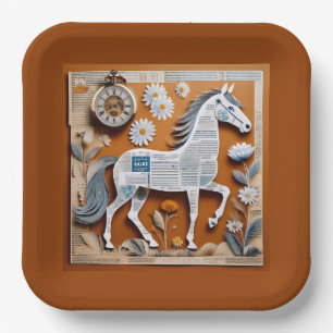 Paper Horse Paper Plate