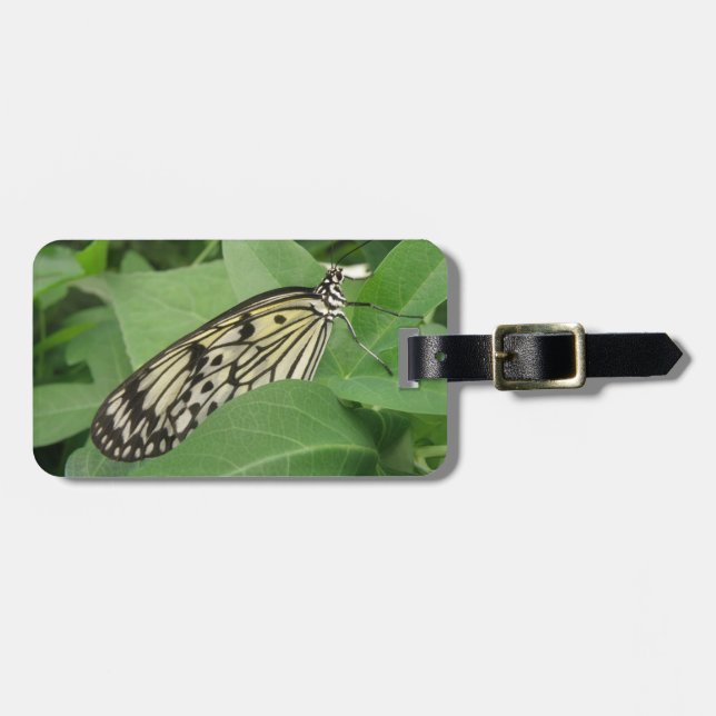 Paper Kite Butterfly Macro Custom Luggage Tag (Front Horizontal)