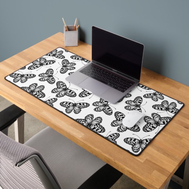 Paper kite butterfly pattern desk mat (Office 2)