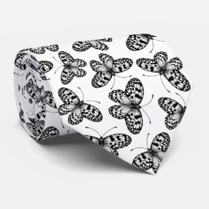 Paper kite butterfly pattern tie