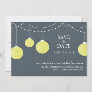 Paper Lantern Wedding Save the Date