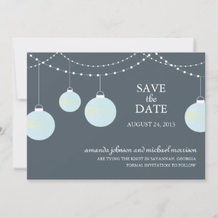 Paper Lantern Wedding Save the Date